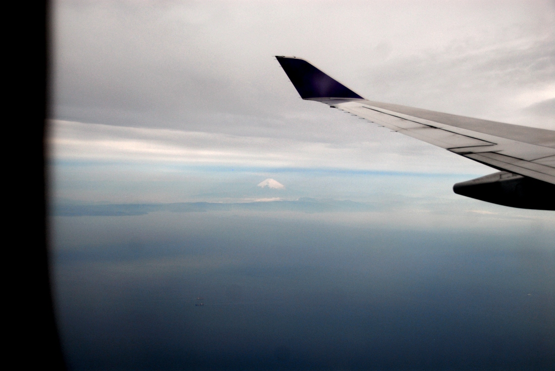 Mount Fuji! I was very lucky to snap this from my seat on the inbound flight to Tokyo. 