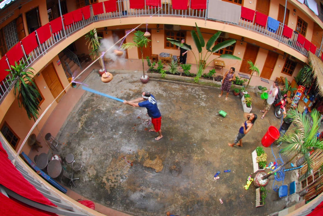 Songkran! New Years celebrations and games.