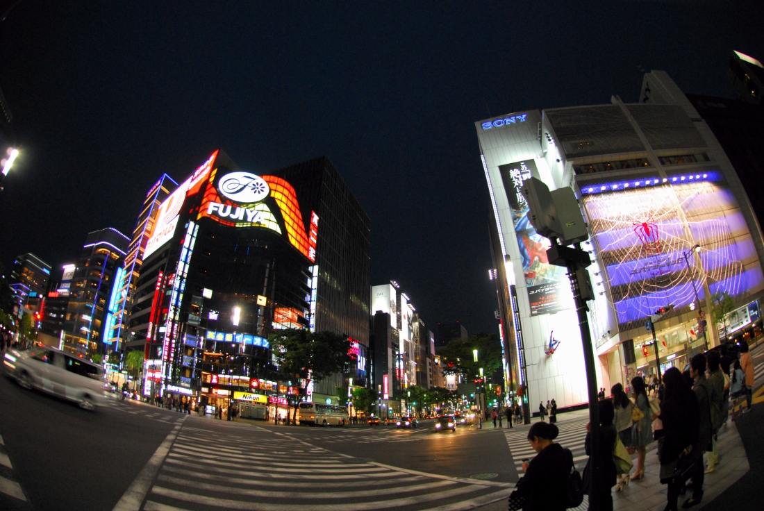 Shinjuku! What an awesome place. It is home to the busiest train station in the world! This is also where all those movies you see with the thousands of people crossing the intersections is  filmed. 