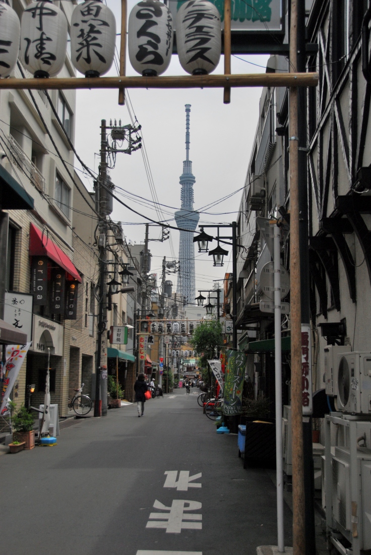 The Tokyo 'Skytree' in Sumida, near Asakusa. The tallest building in Japan and number 2 in the world. 