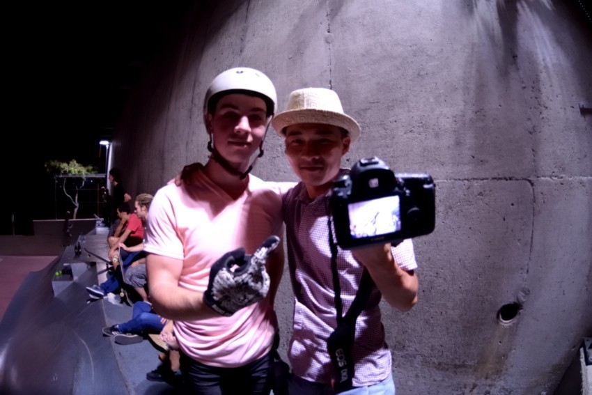 Matty and Chen with a successful shoot.