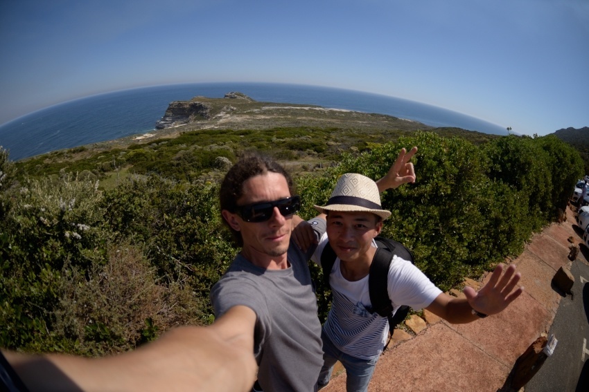 Me n Chen. Selfie time at Cape Point.