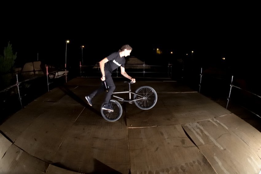 Stole a few minutes after dark to hit this sketchy stage area at the Night Harvest event. 