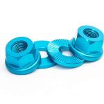 Salt Axle Nuts - Alloy - 10mm - Blue