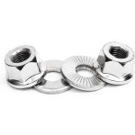 Salt Axle Nuts - Chromo Steel - 10mm - Silver