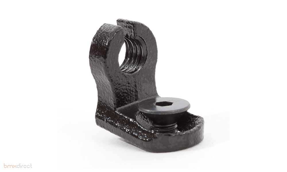 Thread-on frame cable stop