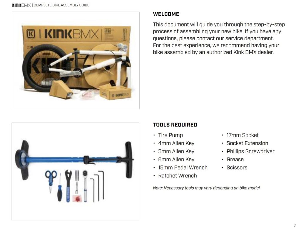 Kink BMX build Guide - How to build a new bmx bike.
