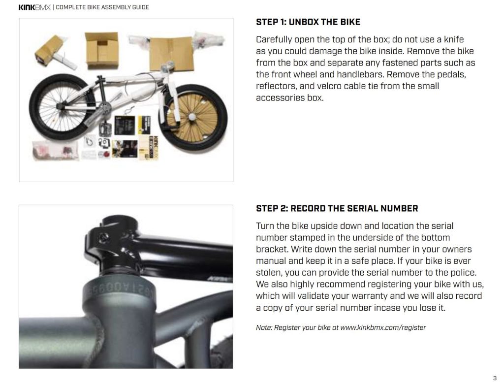 Kink BMX build Guide - How to build a new bmx bike.