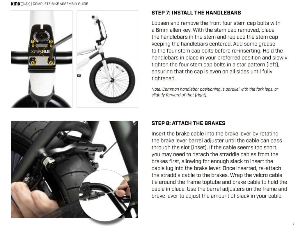 Kink BMX build Guide - How to build a new bmx bike.
