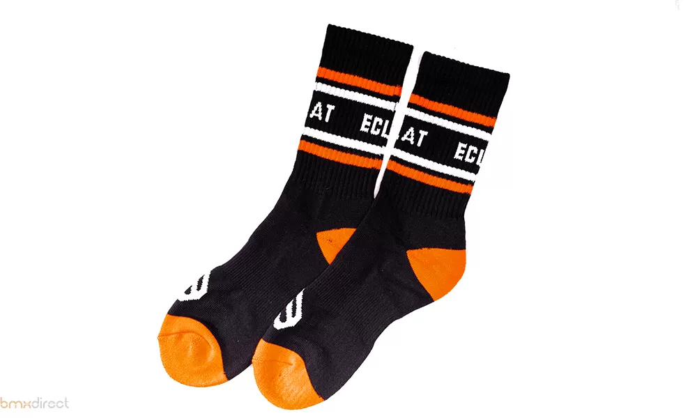 Eclat Icon Socks - Black/Orange
